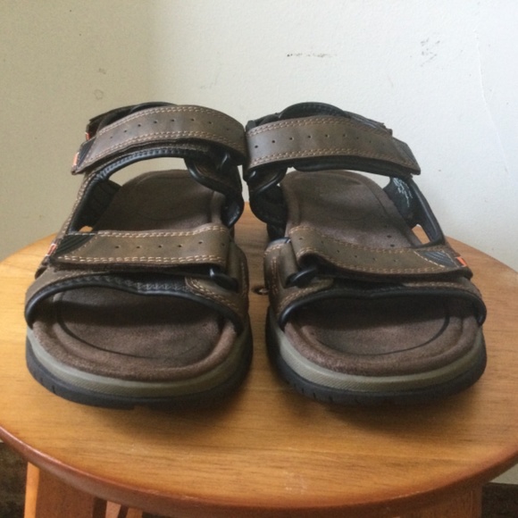 Earth Spirit Shoes Earth Spirit Brown Leather Sandals Mens 9